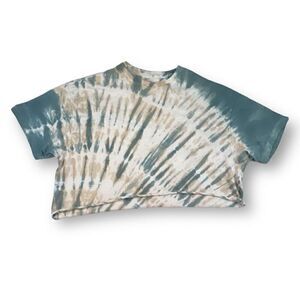 Pink Tie Dye Cropped T Shirt One Size